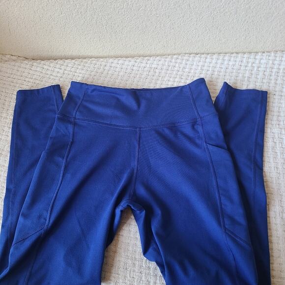 Figs Blue Athletic Leggings Women's Size M - Picture 3 of 8